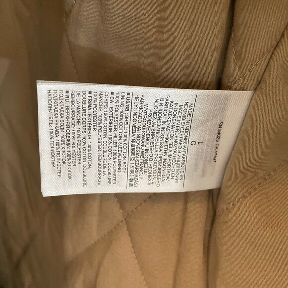 Banana Republic Heritage Men's Pea Coat, Navy, Size L - Picture 5 of 6